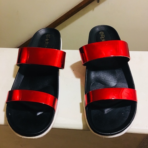 Ruby Red Sandals - Picture 1 of 2